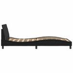 vidaXL Cadre de lit Dover noir 100x200 cm similicuir