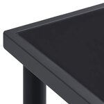 vidaXL Table à dîner d'extérieur Anthracite 190x90x74 cm Acier