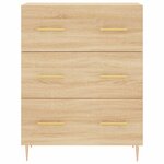 vidaXL Buffet chêne sonoma 69 5x34x90 cm bois d'ingénierie