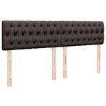 vidaXL Sommier à lattes de lit avec matelas Marron foncé 180x200 cm