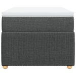 vidaXL Sommier à lattes de lit et matelas Gris foncé 90x190 cm Tissu