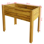 vidaXL Lit surélevé de jardin Bois massif d'acacia