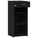 vidaXL Buffet noir 40x42 5x93 cm bois d'ingénierie