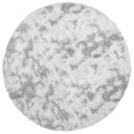 vidaXL Tapis Shaggy à poils longs NAVARRA gris argenté 240x240 cm