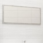 vidaXL Miroir de salle de bain Gris béton 80x1 5x37 cm Aggloméré