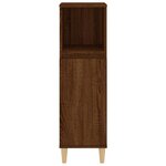 vidaXL Armoire de bain chêne marron 30x30x100 cm bois d'ingénierie