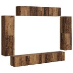 vidaXL Meuble TV 8 Pièces Bois ancien