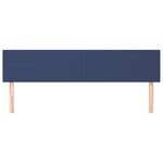 vidaXL Têtes de lit 2 Pièces Bleu 80x5x78/88 cm Tissu