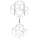 vidaXL Cache-pot de jardin Rouillé 80 x 80 x 60 cm Acier patiné