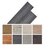 vidaXL Planches de plancher PVC autoadhésif 2 51 m² 2 mm Noir et blanc