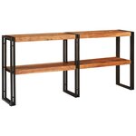 vidaXL Table Console 160x33x75 cm en Acacia Brut Massif