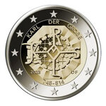 2 euros commémoratives Allemagne 2023 Charlemagne - les 5 ateliers.