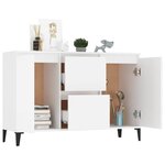 vidaXL Buffet blanc 102x35x70 cm bois d'ingénierie