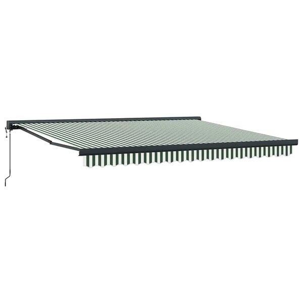 vidaXL Auvent Vert et blanc 400 x 300 x 165 cm Polyester et Aluminium