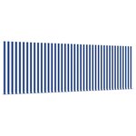 vidaXL Auvent Rétractable Rayé Bleu et blanc 350 x 200 cm Tissu  métal