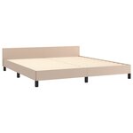 vidaXL Cadre de lit sans matelas cappuccino 160x200 cm similicuir