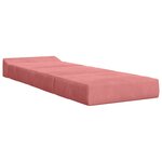 vidaXL Canapé-lit pliable Rose 200 x 70 x 15 cm Velours