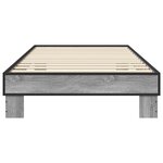 vidaXL Cadre de lit Sonoma gris 80 x 200 cm Bois d'ingénierie