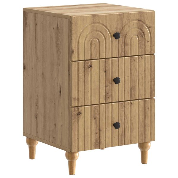 vidaXL Cabinet de chevet Chêne artisanal 43 x 41 x 66 5 cm