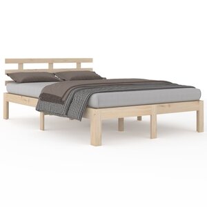 vidaXL Cadre de lit sans matelas bois massif 180x200 cm