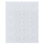 vidaXL Cubes de rangement 20 Pièces avec tiges de suspension PP