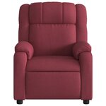 vidaXL Fauteuil inclinable Rouge bordeaux Tissu