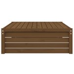 vidaXL Repose-pied de jardin 120x80 cm marron miel bois de pin massif