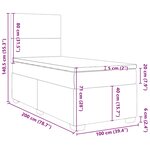vidaXL Sommier à lattes de lit avec matelas Vert foncé 100x200 cm