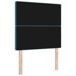 vidaXL Tête de lit avec tête de lit Bleu foncé 90 cm Cuir synthétique