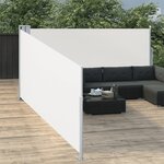 vidaXL Auvent latéral rétractable Crème 100 x 1000 cm