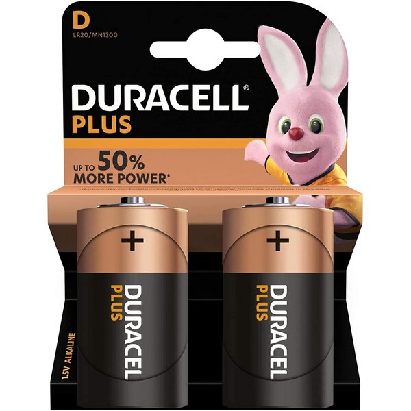 Blister 2 Piles Plus Power MN1300 Mono D LR20 DURACELL
