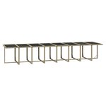 vidaXL Ensemble à dîner de jardin coussins 21 Pièces Beige Résine tressée