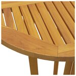 vidaXL Table de bar 90x65x105 cm Bois de teck solide