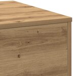 Table basse vidaXL Artisian en chêne 55x55x31 cm en bois d'ingénierie