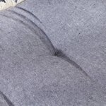 vidaXL Coussin de canapé palette Anthracite 120x80x10 cm