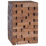 vidaXL Tabouret Naturel 29 x 29 x 48 cm Bois massif de récupération