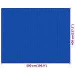 vidaXL Tapis de tente 400x500 cm Bleu PEHD