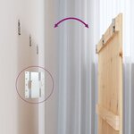 vidaXL Tête de lit murale 140x3x90 cm Bois massif de pin