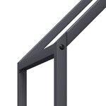 vidaXL Portant de bois chauffage anthracite 60x25x60 cm