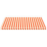 vidaXL Tissu de remplacement pour auvent Jaune et orange 5x3 5 m