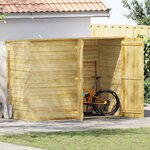 vidaXL Abri à vélo de jardin 232x110x170 cm Bois de pin imprégné