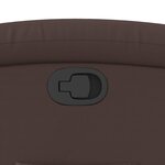 vidaXL Fauteuil inclinable Marron Similicuir