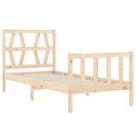 vidaXL Cadre de lit sans matelas bois de pin massif