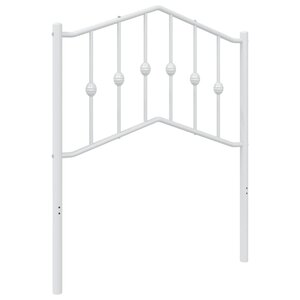 vidaXL Tête de lit métal blanc 75 cm