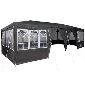 vidaXL Tente de fête Anthracite et blanc 800 x 400 x 266 cm