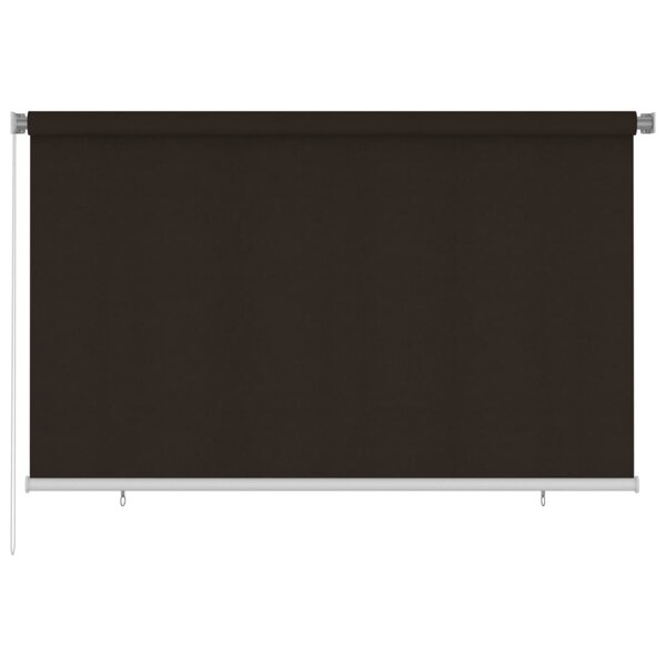 vidaXL Store roulant d'extérieur 240x140 cm Marron PEHD