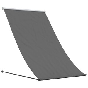 vidaXL Auvent rétractable anthracite 150x150 m tissu et acier