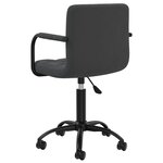 vidaXL Chaises pivotantes à manger lot de 4 noir velours