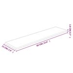 vidaXL Panneaux muraux 12 Pièces Rouge 60x15 cm Similicuir 1 08 m²