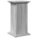 vidaXL Piédestal avec rangement sonoma gris bois d'ingénierie